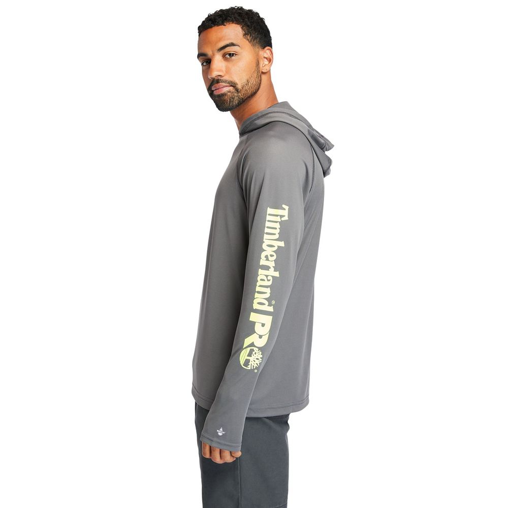 Timberland Mens Sweatshirts PRO® Wicking Good Hoodie - Dark Grey - India KA3495716